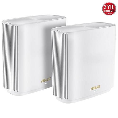 Asus 6000Mbps Zenwifi Ax Xt8 (W-2-Pk) 2.4Ghz-5Ghz Gam�ng Router 2Li Paket 510M2 (6+ Oda) Kapsama Alan�