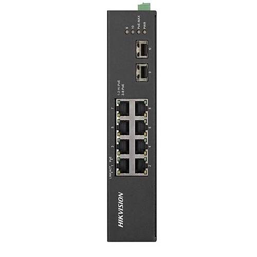 HIKVISION 8port DS-3T0510HP-E-HS GIGABIT 2-SFP Y�NET�LEMEZ 120W POE SWITCH