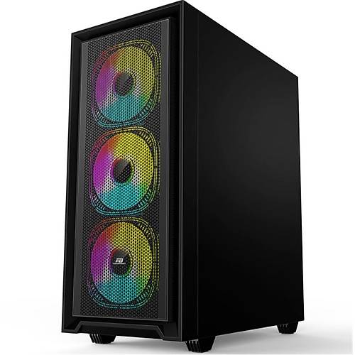 Powerboost Pb-P802Ab 650W 80+ Bronze Usb 3.0, Atx Mesh, Rgb Fan Siyah Kasa