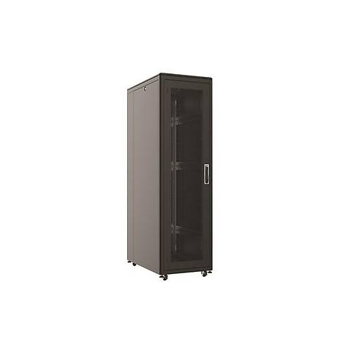 AGER 26U + 2li Fan 800x1000mm Dikili Tip Siyah Kabinet Vega AG-VB26U8010S1-BAAA-A-M1 Cam Kapak