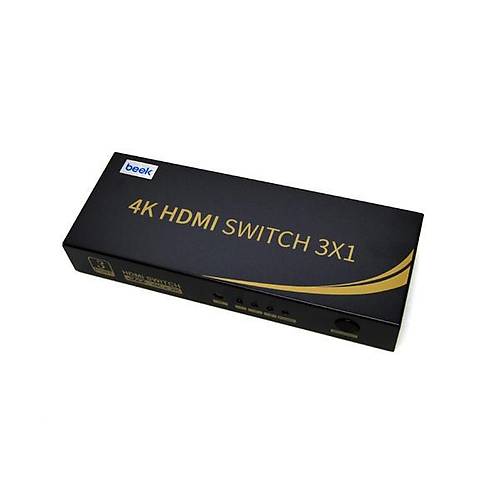 Beek Bs-Vsw-Hd31Uh 3 Port Ultra Hd 4K Hdm Switch, 3 Giri - 1 k