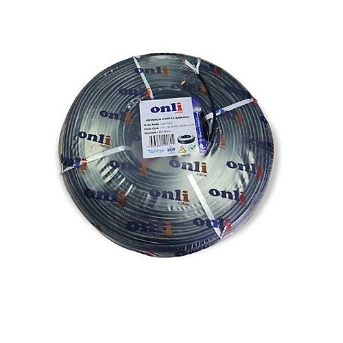 Onli 2X0,50 250m 2+1 PE OUTDOOR CCTV Siyah Kablo