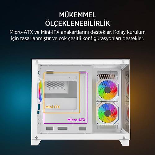 JAMES DONKEY STARK S700 650W BEYAZ GAMING KASA