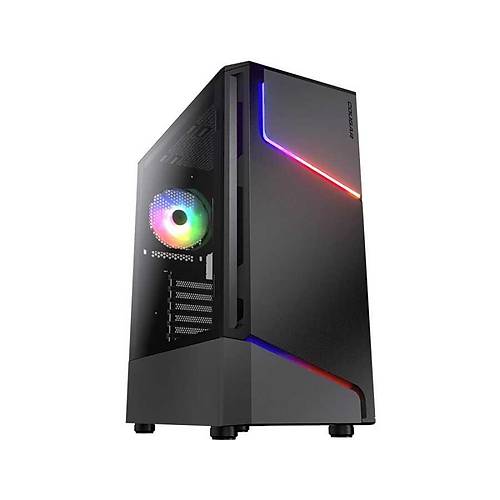 Cougar Mx360 Cgr-5Cc6G-Rgb (Powersz) Black Rgb Fan + Temperli Cam Gaming Kasa