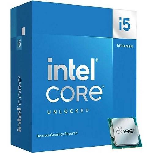 Intel Core �5 14600Kf 44Mb 8�ekirdekli Vga Yok 1700P 125W Kutulu+Fans�z