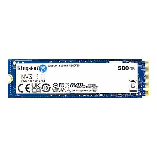 500Gb K�ngston Nv3 Snv3S-500G 6000-2200Mb-S M.2 Nvme Pc�e 4.0
