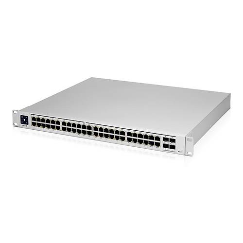 UBIQUITI USW-PRO-48-POE 48 PORT GIGABIT + 4X10GB SFP UPLINK 600W POE YNETLEBLR RACKMOUNT SWITCH