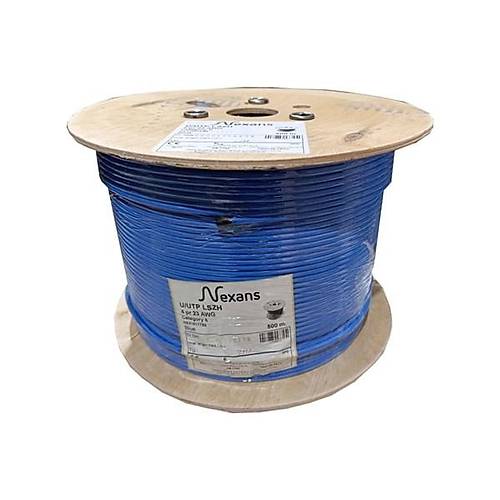 NEXANS CAT6 Utp 23AWG Mavi 500m Saf Bak�r LSZH Kablo LSZH HF NEX1611TB5