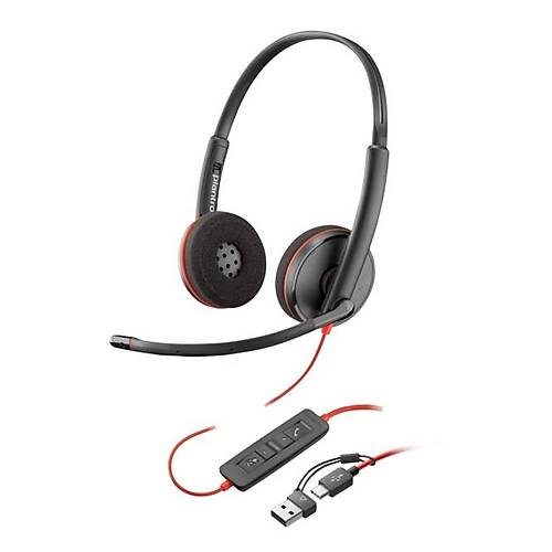 Poly Blackwire 3220 Stereo Mikrofonlu Kulakl�k