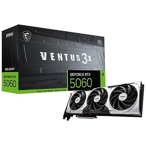 MSI GEFORCE RTX5060 8G VENTUS 3X OC 8GB DDR7 128BIT 3XDP 1XHDMI EKRAN KARTI