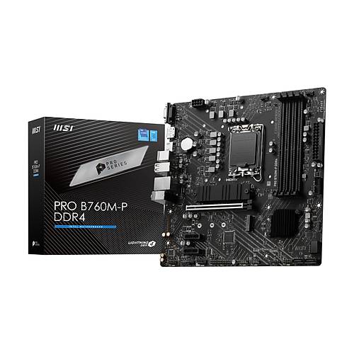 Ms Pro B760-P Ddr4 I Ddr4 1700P 5333(Oc) M.2 Hdm Dp Glan Atx