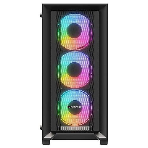 Rampage Voyager 750W 80+ Bronze Siyah 4*Rgb Auto Fan Atx Md Tower Gamng Oyuncu Kasas