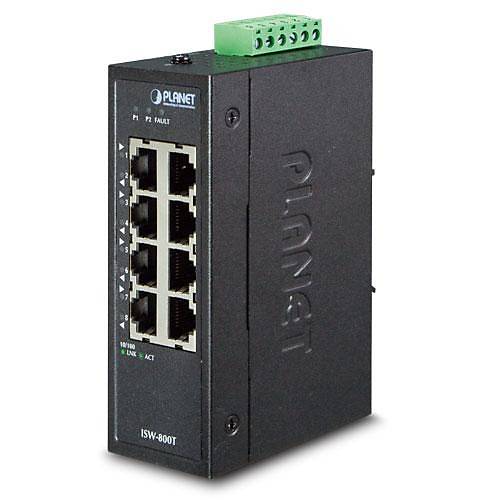 Planet Pl-Isw-800T Endstriyel Tip Ynetilemeyen Kompakt Ethernet Switch