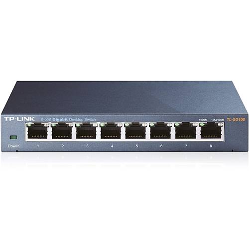 Tp-Link Tl-Sg108 8 Port 10-100-1000 Mbps Switch elik Kasa