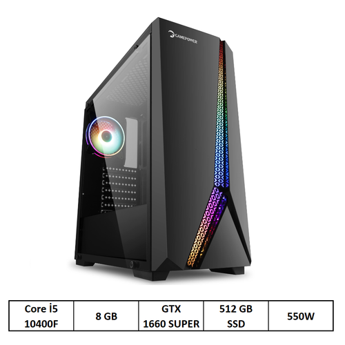 OXPC-5000 i5-10400F 8GB 512GB 6GB GTX1660 FD