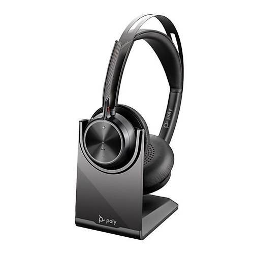Poly Voyager Focus 2 Mik. Stereo Kulakl�k (+Stand)