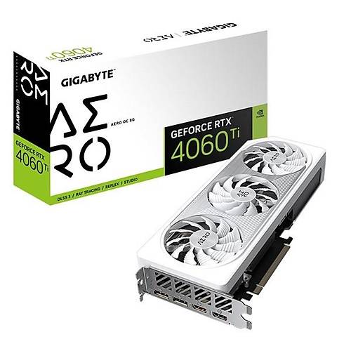 GIGABYTE 8GB RTX4060TI AERO OC GV-N406TAERO OC 8GD GDDR6 128bit PCIE 4.0