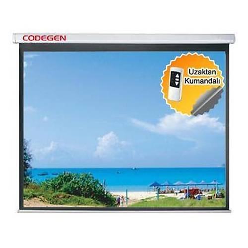 Codegen Cod-Ex-20 200X200 Motorlu Projeksiyon Perdesi Uzaktan Kumanda Dahildir