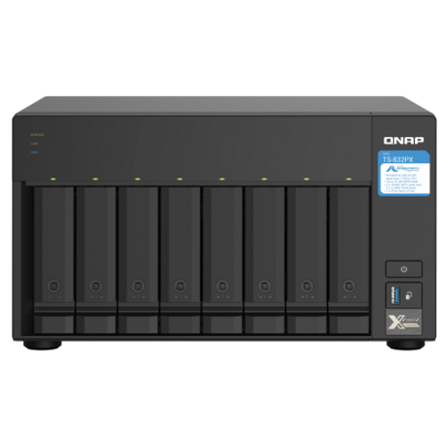 Qnap Ts-832Px-4Gb Ram 8 Hdd Yuval Tower Nas Depolama nitesi
