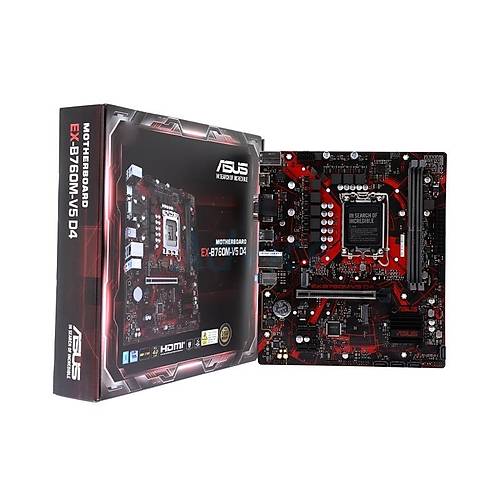 Asus Ex-B760M-V5 D4-Csm Ddr4 Hdm�-Dp Pc�e 4.0 1700P Matx Kurumsal Anakart