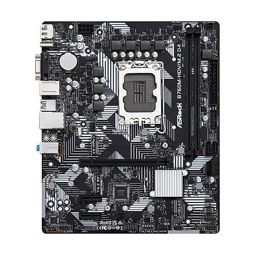 Asrock B760M-Hdv-M.2 D4 Ddr4 Hdm�-Dp Pc�e 4.0 1700P Matx