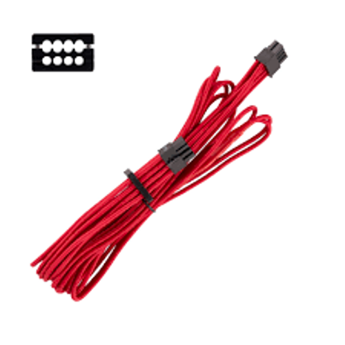 Corsar Power Cord - Cp-8920237 Premium Individually Sleeved Eps12V-Atx12V Cables Type 4 Gen 4  Red
