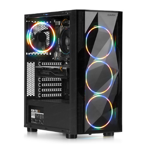 Dark Mid Tower Powersiz D�amond Pro Dkchd�amondpro Atx Pc Kasas� Pencereli Siyah