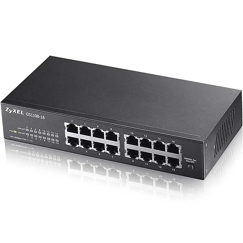 Zyxel (Gs1100-16-Eu0101F) 16 Port 10-100-1000 Ggabt Ynetilemez Swtch