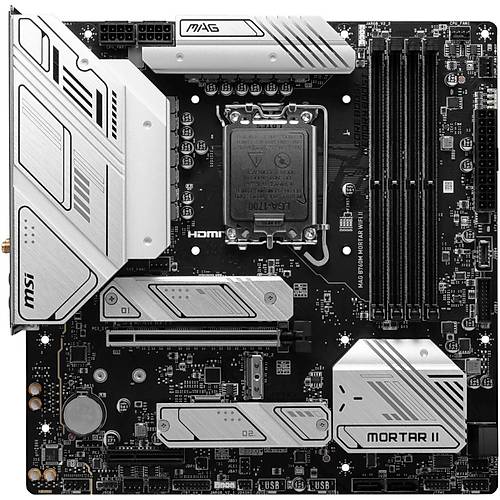 Ms Mag B760M Mortar Wf I 1700P Ddr5 7800(Oc) Pc-E Gen5 M.2 Hdm Dp Wifi 6E