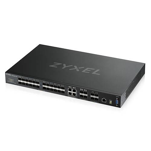 Zyxel Xgs4600-32F 28- Port Gbe L3 Managed Swtch Wth 4 Sfp + Uplnk