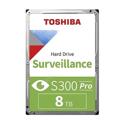 Toshiba 8TB MD10ADA800V S300Pro 7200RPM 512MB SATA3 180TB-Y 7-24 G�venlik Disk