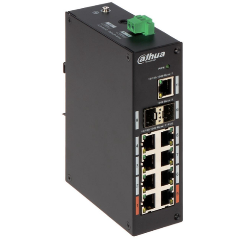Dahua 8Port Full Poe Pfs3211-8Gt-120-V2 Ggabt Ynetilemez Endstriyel Switch