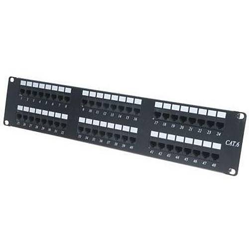 Ods Ods-P48Utp Utp Cat6 2U 48 Port Patch Panel Dolu