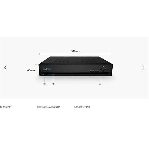 REOLING 16kanal NVS16-410 PoE NVR Kay�t Cihaz� (4TB Disk Dahil)