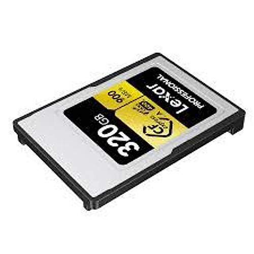 LEXAR 320GB LCAGOLD320G-RNENG CF-EXP PROFESSIONAL CFEXPRESS TYPE A CARD GOLD SERIE UP TO 900MB-S READ 800MB-S WRITE. VPG 400