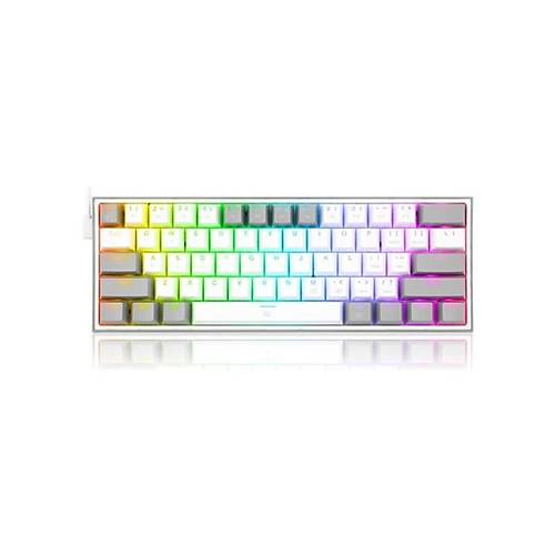 REDRAGON K617 FIZZ RGB RED SWITCH MEKAN�K OYUNCU KLAVYES� BEYAZ-GR�