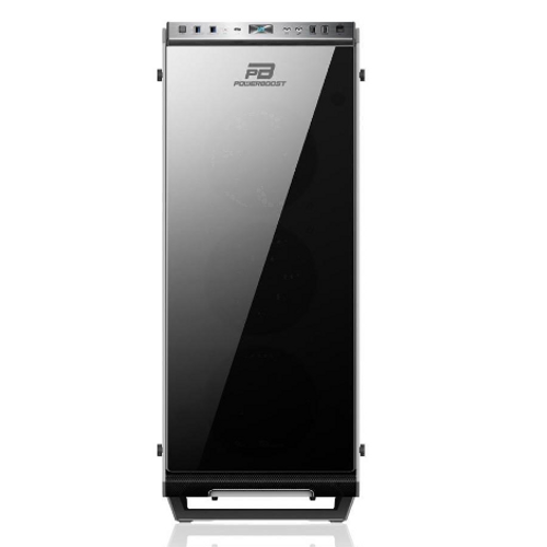 Power Boost Vk-G3903S Usb3.0 Full Siyah Tempered Glass Halo Reguler Rgb Fan Kasa (Psu Yok) (Vk-G3903S)