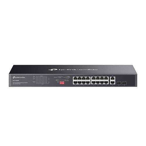 TP-LINK DS1018GMP 250W 16GE PoE Switch 2SFP, 2 combo GE Metal, Rack-mountable