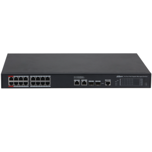 DAHUA S4220-16GT-240 16 PORT 16XGE-2XGE-2XGE-SFP YNETLEBLR 240W POE SWTCH
