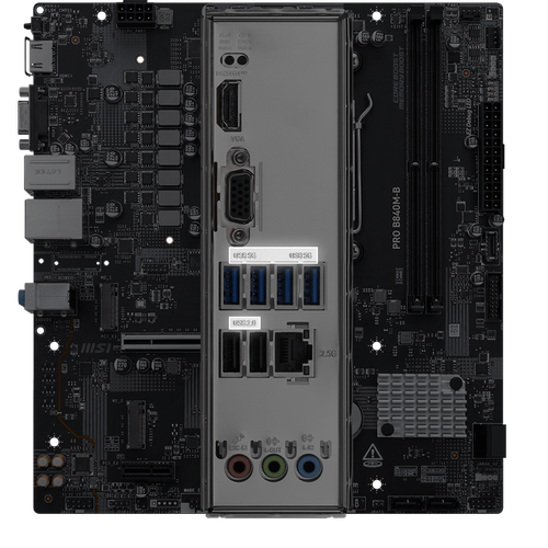 MSI PRO B840MB AM5 DDR5 8000MHZ(OC) HDMI ,VGA,2X M.2 USB 5 GBS 2.5G LAN MATX