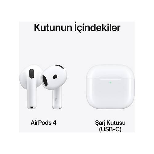 Apple AirPods 4. Nesil ANC Bluetooth Kulakl Beyaz MXP93TU-A