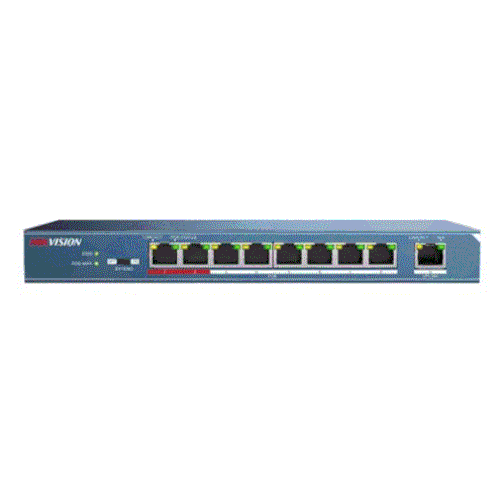Hkvson Ds-3E0109P-E-M 9 Port 10-100 Ynetilemez Switch 8 Port Poe 58W Metal Kasa
