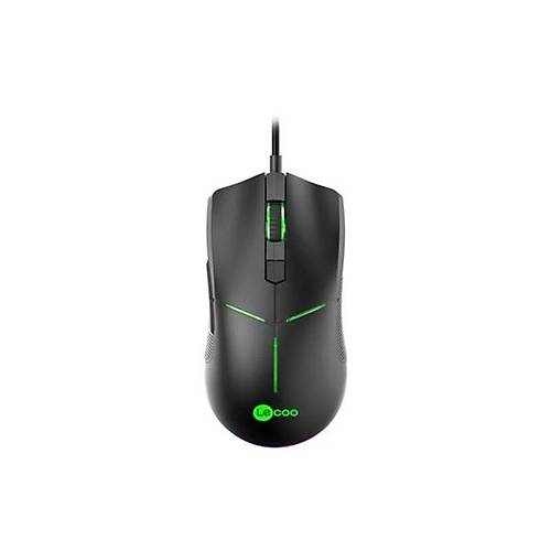 LENOVO LECOO MS109 USB RGB Led Aydnlatmal 6400dpi Gaming Optic Siyah Mouse