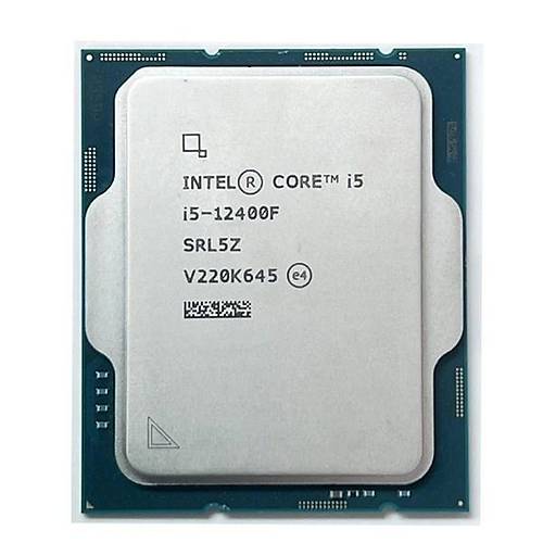 INTEL CORE i5 12400F 18MB 6�ekirdekli VGA YOK 1700p 65w Kutusuz+Fans�z