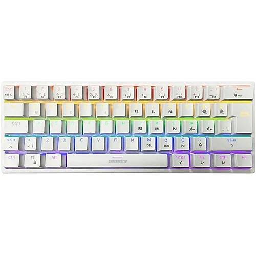 GameBooster GB-G11 GHOST Rainbow Aydnlatmal Beyaz Mekanik Klavye