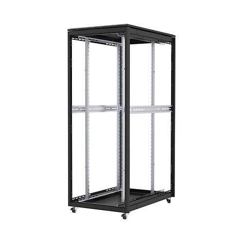Ager 26U 600X800Mm Dikili Tip Siyah Kabinet Vega Basic Ag-Vb26U6080S1 Cam Kapak