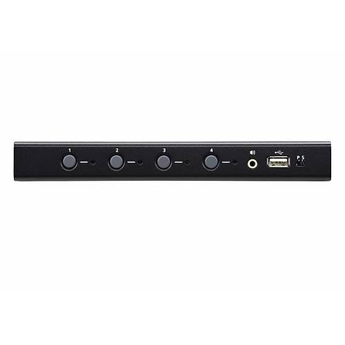 Aten Aten-Cs724Km  4-Port Usb Snrsz Gei mkan Tanyan Km (Klavye/Mouse) Switch (Kablolar Dahil)