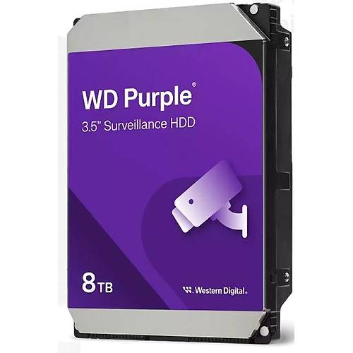 WESTERN DIGITAL WD85PURZ PURPLE 3.5" 8TB 5640rpm 256mb SATA 7-24 Harddisk