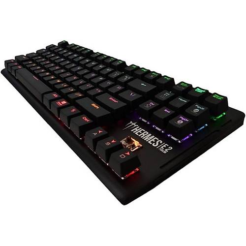 GAMDIAS HERMES-E2, USB Kablolu, ngilizce,  Mekanik, 7 Renk, Gaming Klavye