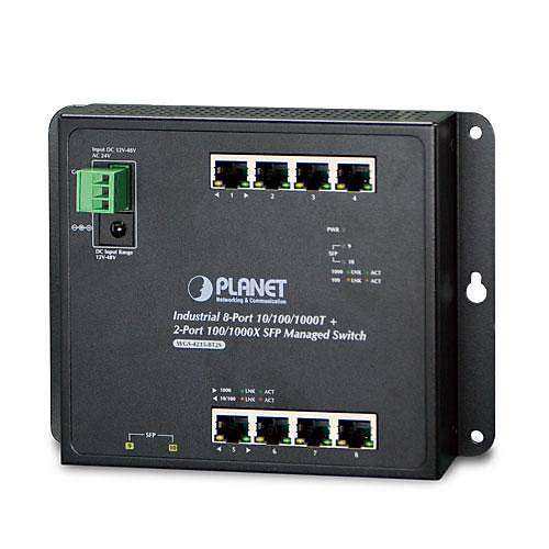 Planet Pl-Wgs-4215-8T2S  End�striyel Duvar Tip Y�netilebilir Switch